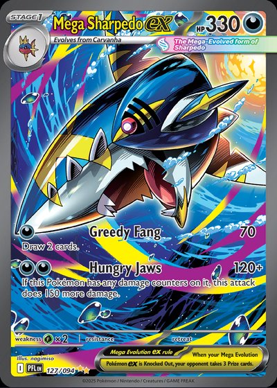 Mega Sharpedo ex #127