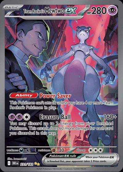 Team Rocket’s Mewtwo ex #231